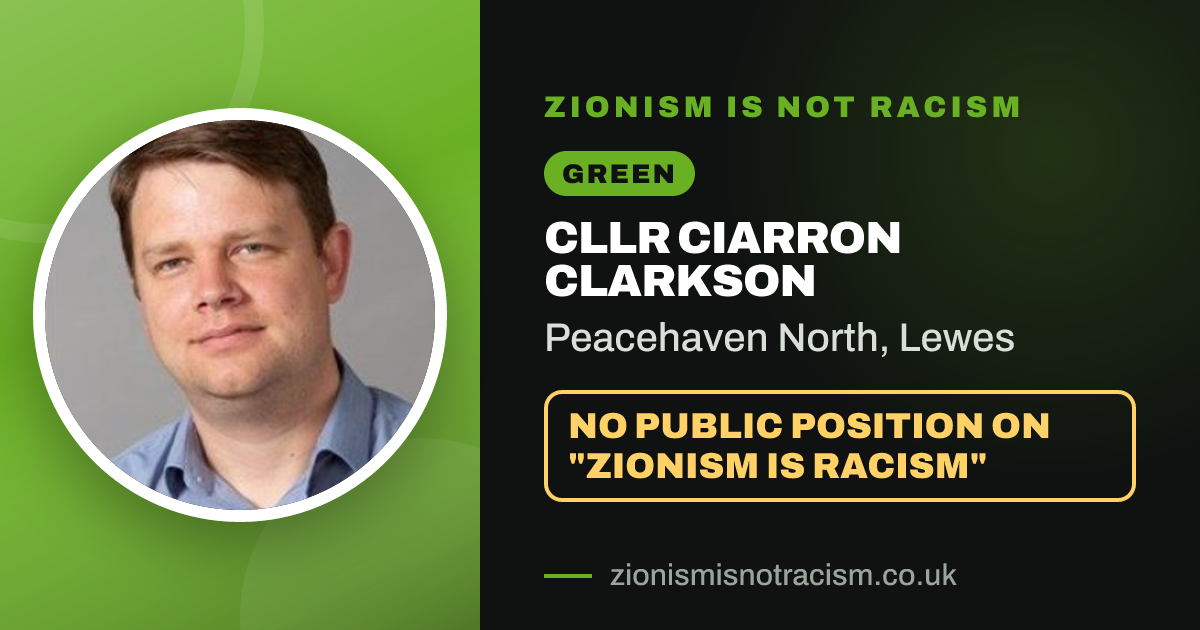 Share image: Cllr Ciarron Clarkson, Peacehaven North ward, Lewes