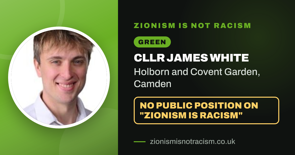 Share image: Cllr James White, Holborn and Covent Garden ward, Camden