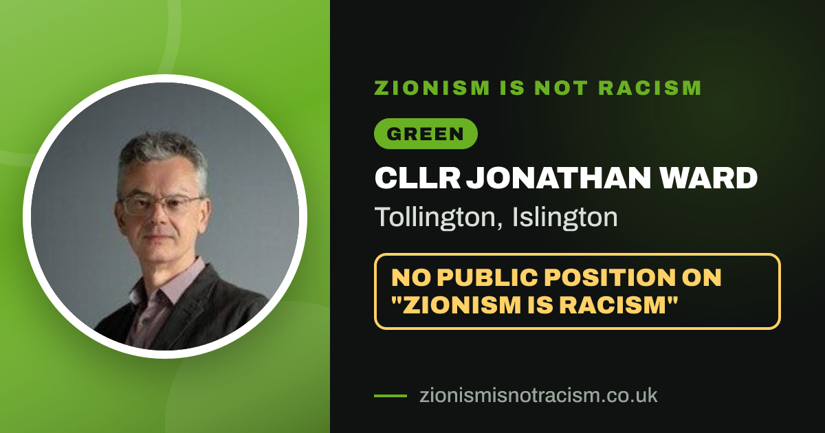 Share image: Cllr Jonathan Ward, Tollington ward, Islington