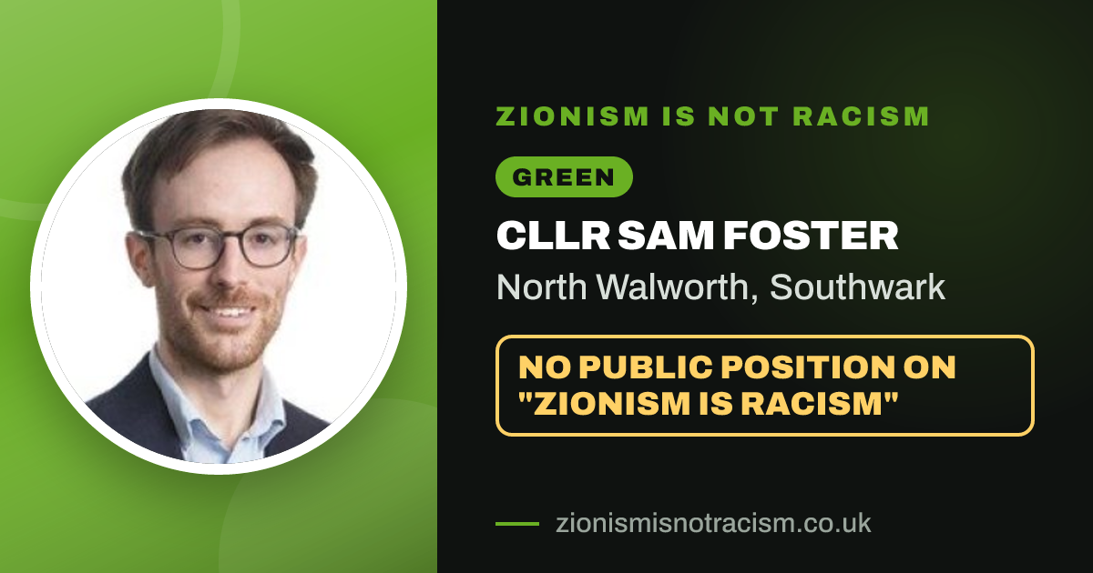 Share image: Cllr Sam Foster, North Walworth ward, Southwark