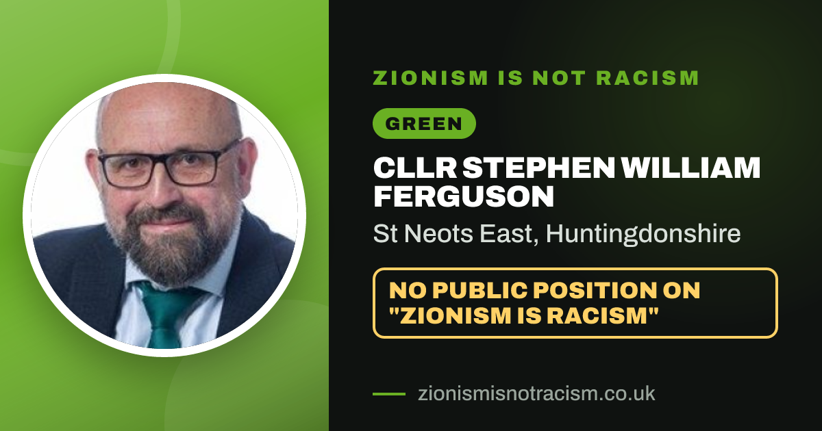 Share image: Cllr Stephen William Ferguson, St Neots East ward, Huntingdonshire
