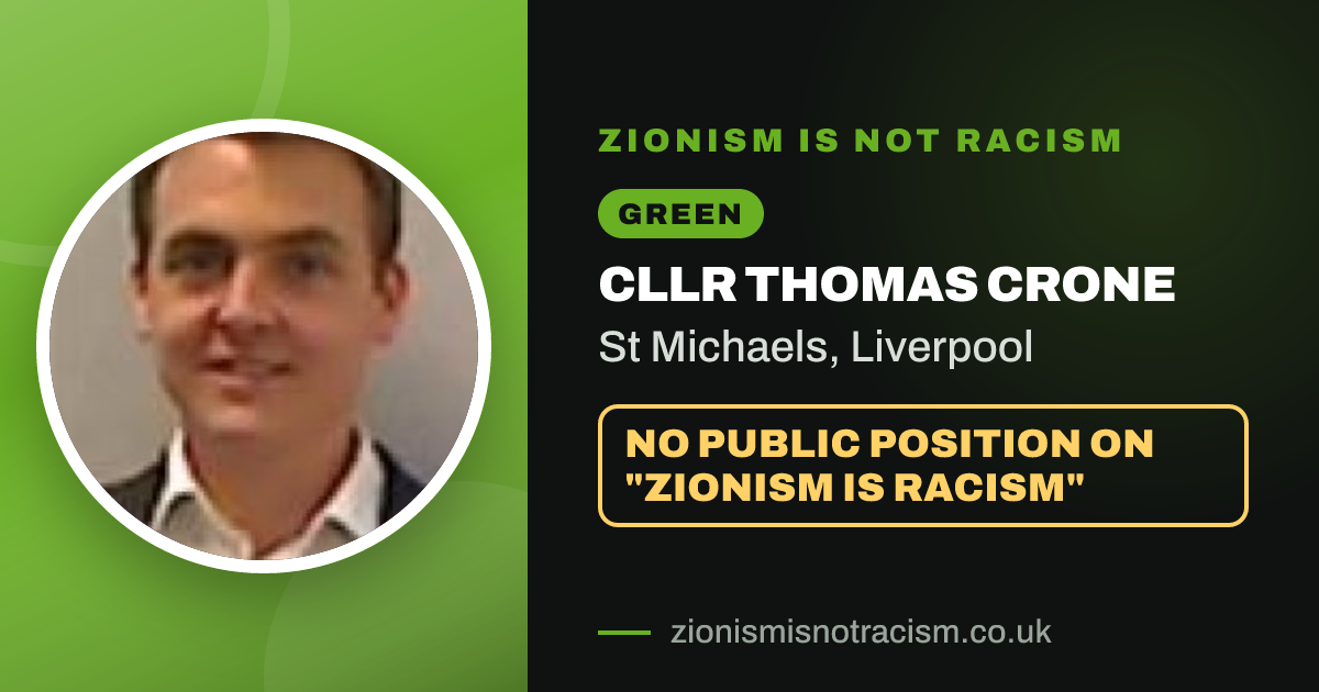 Share image: Cllr Thomas Crone, St Michaels ward, Liverpool