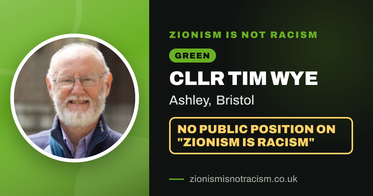 Share image: Cllr Tim Wye, Ashley ward, Bristol
